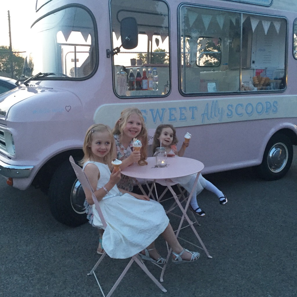 girls eating ice creams